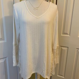 Style & Co. Petite Ivory Top Size PXL